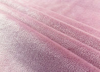190GSM ตุ๊กตาของเล่นผ้าโพลีเอสเตอร์ 100% วิปริตถักสีชมพูกว้าง 160 ซม