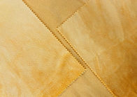 230GSM นุ่มผ้าโพลีเอสเตอร์ 100% ผ้ากำมะหยี่สำหรับของเล่นอุปกรณ์จัสมินสีเหลือง