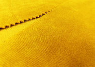 ผ้ากำมะหยี่ไมโครนุ่ม 220GSM / ผ้ากำมะหยี่สีเหลืองอำพันสำหรับอุปกรณ์ของเล่น