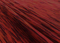 190GSM ยืดผ้าด้านซ้ายถักผ้า 100 โพลีเอสเตอร์ไมโครไฟเบอร์สำหรับเสื้อผ้าโยคะเฮเทอร์สีแดง