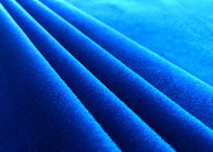 200GSM นุ่ม 100% โพลีเอสเตอร์ผ้ากำมะหยี่สำหรับสิ่งทอที่บ้านสีฟ้า