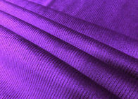 200GSM ยืดผ้าลูกฟูกสีม่วงผ้าสำหรับกางเกงอุปกรณ์ 94% โพลีเอสเตอร์