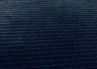 ผ้ากำมะหยี่ Micro Stripe สีดำ / 240GSM โพลีเอสเตอร์ 100 วัสดุ 150 ซม