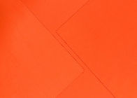 240GSM ผ้าโพลีเอสเตอร์ 100% DWR สำหรับอุปกรณ์เสริมสีส้มสะท้อนแสง