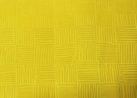 210GSM Soft 100% Polyester Embossed Micro Velvet Fabric สำหรับสิ่งทอที่บ้าน - สีเหลือง